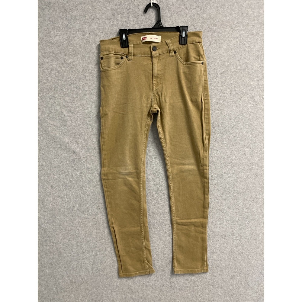Levi's 510 Jeans Boys 18 British Khaki Denim Stretch Everyday Wear Straight